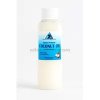 L'huile de coco 76 degrés véhicule organique froid raffiné pressé 100% pure 2 oz