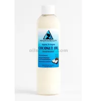 Aceite de coco Portador orgánico de 76 grados refinado en frío 100% puro 8 oz