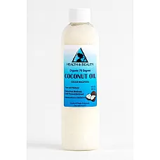 Aceite de coco Portador orgánico de 76 grados refinado en frío 100% puro 8 oz