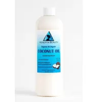 Aceite de coco Portador orgánico de 92 grados refinado en frío 100% puro 64 oz