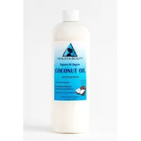 Coconut oil 92 degree organic carrier refined cold pressed 100% pure 64 oz