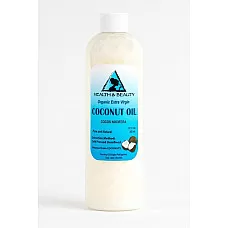 Aceite de coco portador orgánico sin refinar extra virgen prensado en frío puro puro 24 oz