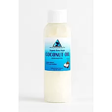 Aceite de coco extra virgen sin refinar orgánico transportador prensado en frío puro puro 2 oz