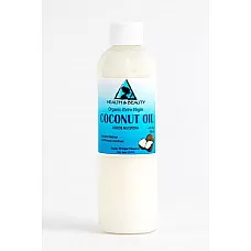 Aceite de coco extra virgen sin refinar transportador orgánico crudo prensado en frío puro 4 oz