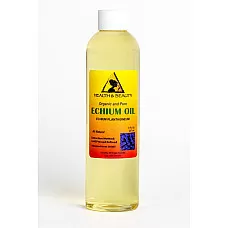 Echium seed oil organic refined cold pressed premium fresh prime 100% pure 8 oz