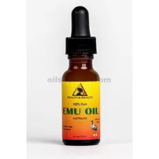 Aceite de emú australiano orgánico triple refinado 100% puro 0.5 oz con cuentagotas de vidrio