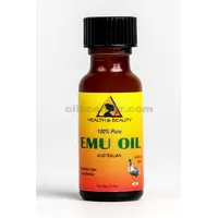 raffiné triple organique australien huile d'émeu pure à 100% 0,5 oz dans une bouteille en verre