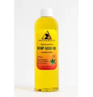 Hemp seed oil refined organic carrier cold pressed raw 100% pure 24 oz