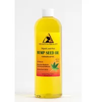 Hemp seed oil refined organic carrier cold pressed raw 100% pure 48 oz