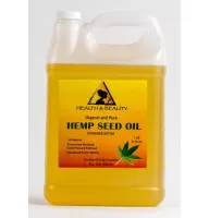 Hemp seed oil refined organic carrier cold pressed raw 100% pure 7 lb