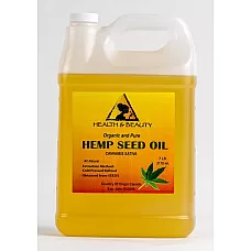 Hemp seed oil refined organic carrier cold pressed raw 100% pure 7 lb