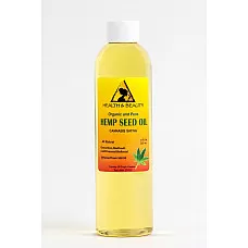 Hemp seed oil refined organic carrier cold pressed raw 100% pure 8 oz