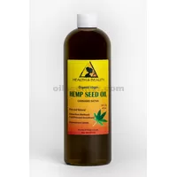 Hemp seed oil unrefined organic carrier virgin cold pressed raw pure 64 oz