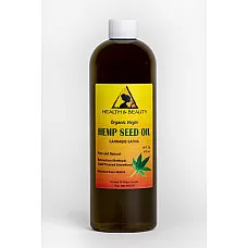 Aceite de semilla de cáñamo portador orgánico sin refinar virgen prensado en frío puro puro 16 oz