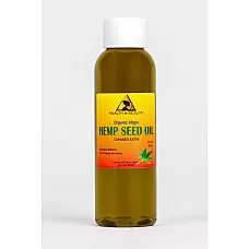 Aceite de semilla de cáñamo portador orgánico sin refinar virgen prensado en frío puro puro 2 oz