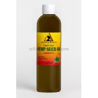 Aceite de semilla de cáñamo portador orgánico sin refinar virgen prensado en frío puro puro 4 oz
