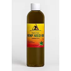 Aceite de semilla de cáñamo portador orgánico sin refinar virgen prensado en frío puro puro 4 oz