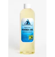 Aceite de jojoba portador orgánico transparente prensado en frío refinado 100% puro 36 oz