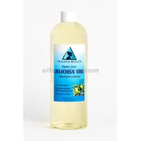 Aceite de jojoba portador orgánico transparente prensado en frío refinado 100% puro 16 oz