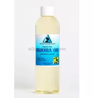 Jojoba oil clear organic carrier cold pressed refined 100% pure 4 oz