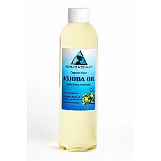 Jojoba oil clear organic carrier cold pressed refined 100% pure 8 oz