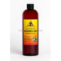 Jojoba oil golden organic carrier unrefined cold pressed raw virgin pure 48 oz