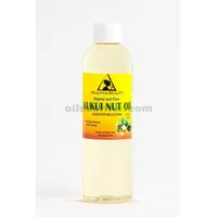 Aceite de nuez de Kukui portador orgánico prensado en frío natural 100% puro 4 oz