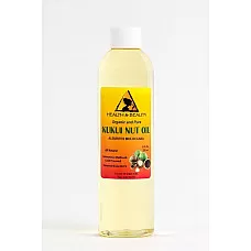Aceite de nuez de Kukui portador orgánico prensado en frío natural 100% puro 8 oz