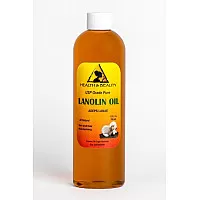 Lanolin oil usp grade pharmaceutical skin hair lips moisturizing 100% pure 12 oz