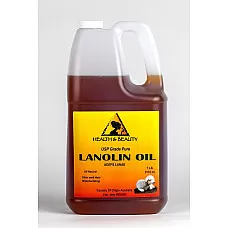 Lanolin oil usp grade pharmaceutical skin hair lips moisturizing 100% pure 7 lb