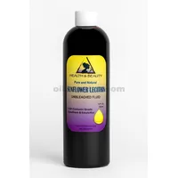 Lecitina girasol sin blanquear líquido emulsionante líquido emoliente puro 12 oz