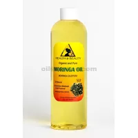 Aceite de Moringa oleifera portador orgánico prensado en frío natural fresco 100% puro 36 oz