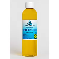 Aceite de mostaza virgen sin refinar orgánico prensado en frío crudo premium fresco puro 4 oz