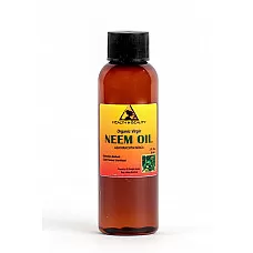 Aceite de Neem concentrado orgánico sin refinar virgen prensado en frío puro 2 oz