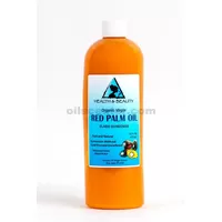 Aceite de palma "rojo" portador orgánico sin refinar virgen extra prensado en frío puro 16 oz