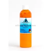 Aceite de palma "rojo" portador orgánico sin refinar virgen extra prensado en frío puro 4 oz