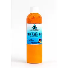Aceite de palma "rojo" portador orgánico sin refinar virgen extra prensado en frío puro 4 oz