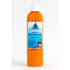 Aceite de palma "rojo" portador orgánico sin refinar virgen extra prensado en frío puro 8 oz