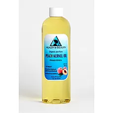 Aceite de semilla de durazno orgánico refinado prensado en frío premium fresco 100% puro 12 oz