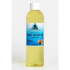 Aceite de semilla de durazno orgánico refinado prensado en frío premium fresco 100% puro 4 oz