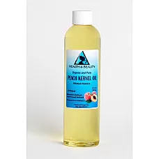 Aceite de almendra de durazno orgánico refinado prensado en frío premium fresco 100% puro 8 oz