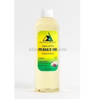 L'huile d'arachide raffinée froid véhicule organique pressé 100% pure 24 oz