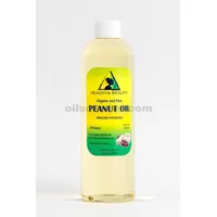 Portador orgánico refinado de aceite de maní prensado en frío 100% puro 36 oz