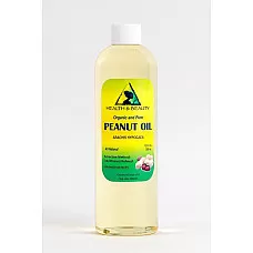 Portador orgánico refinado de aceite de maní prensado en frío 100% puro 36 oz