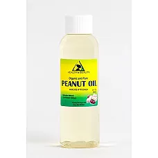 Portador orgánico refinado de aceite de maní prensado en frío 100% puro 2 oz