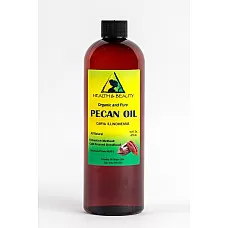 Pecan oil unrefined organic carrier cold pressed virgin raw premium pure 64 oz