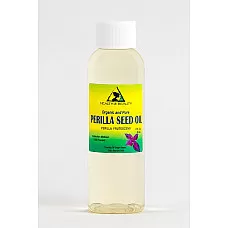 Aceite de semilla de perilla portador orgánico prensado en frío premium fresco 100% puro 2 oz
