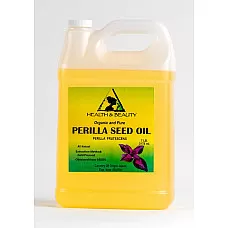 Aceite de semilla de perilla portador orgánico prensado en frío premium fresco 100% puro 7 lb
