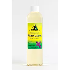 Aceite de semilla de perilla portador orgánico prensado en frío premium fresco 100% puro 8 oz