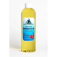 Aceite de semilla de granada refinado orgánico prensado en frío natural fresco 100% puro 24 oz